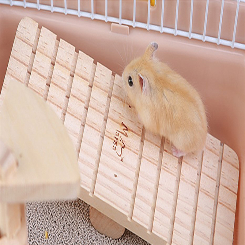 Wooden Small Pets Toys Non Slip Seesaw Teeterboard For Hamster Rabbit Gerbil Rat Guinea Pigs Exercise Playing Climbing Toy