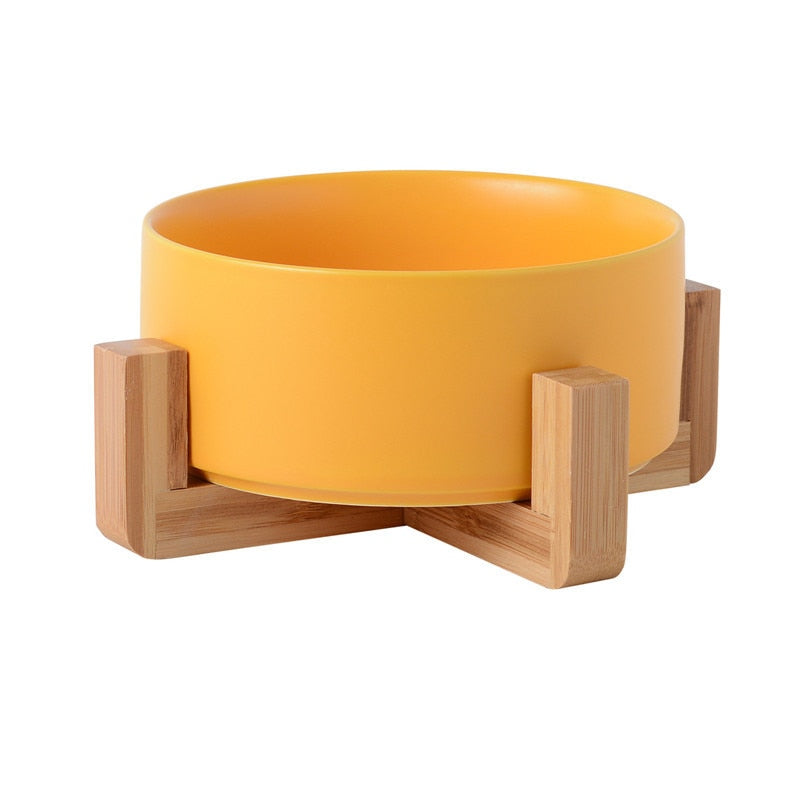 Ceramic Pet Bowl Cat Puppy Feeding Supplies Double Pet Bowls Dog Food Water Feeder Dog Accessories Durable multiple color option