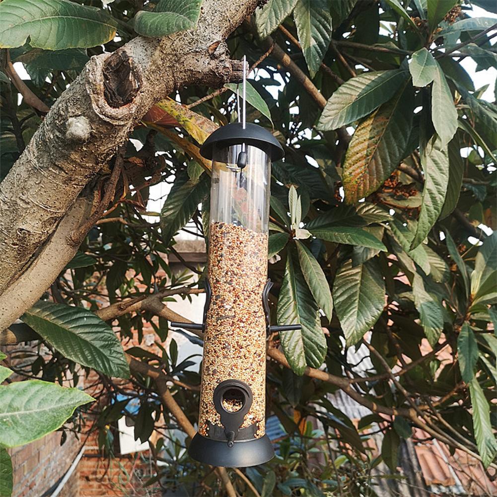 Detachable Bird Feeder Outdoor Windproof Pet Hanging Case For Dish Water Outdoor Garden Yard Outside Decoration