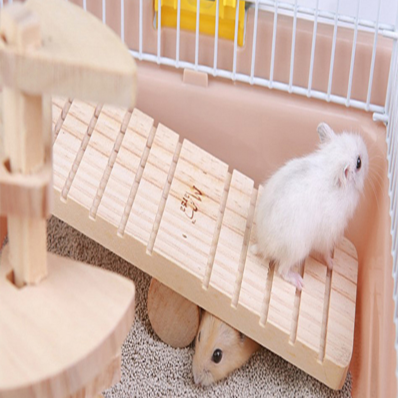 Wooden Small Pets Toys Non Slip Seesaw Teeterboard For Hamster Rabbit Gerbil Rat Guinea Pigs Exercise Playing Climbing Toy