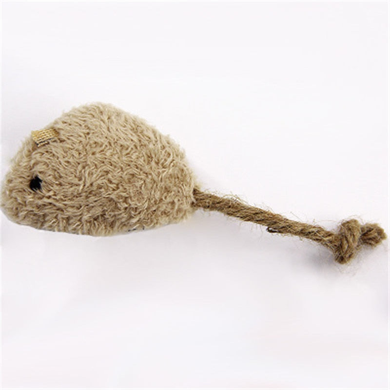 3Pcs/Paper New Cat Mint Supplies Toys Cotton Rope Mouse Cat Catnip Plush Simulation Interactive Mouse Bite Toy Scratch Resistant