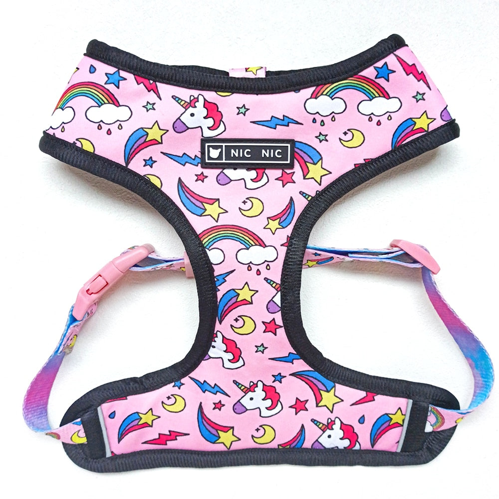 Pug Small Dog Harness No Pull Dog Vest Harness for Small Medium Dogs Breathable Pets Puppy French Bulldog Dog Harness Leash Set