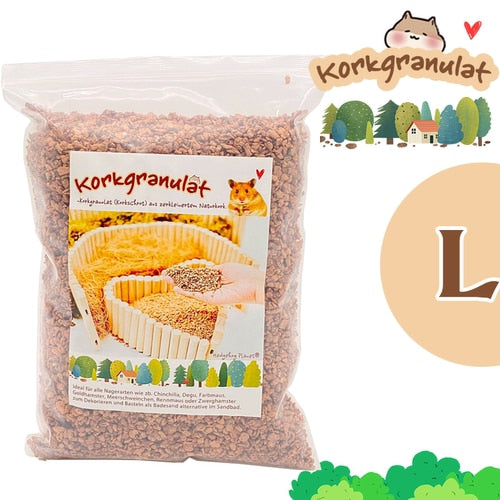 Wooden Hamster Toy Cork Grain Hamster Bedding Chipmunk Hamster Moss Hamster Cage Landscaping Supplies Small Animals Bedding