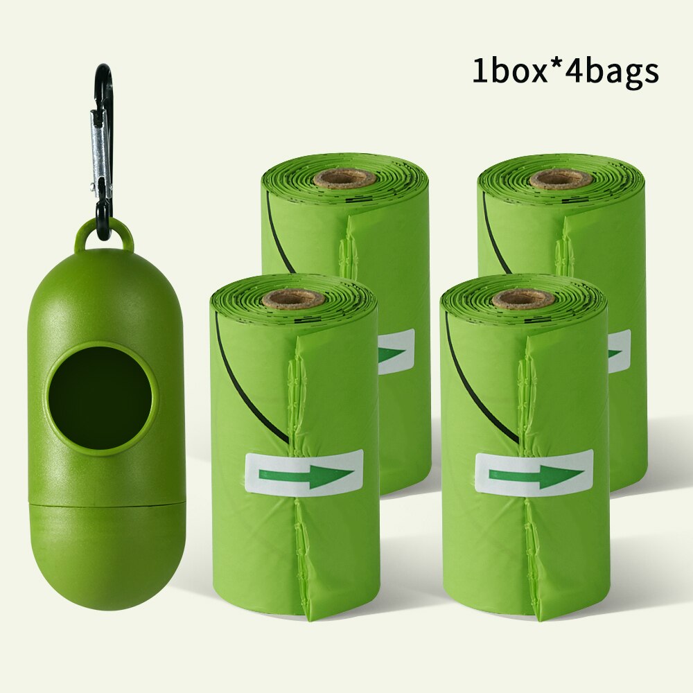 Degradable Corn Starch Pet Baby Garbage Bag Disposal Bags Portable Nappy Garbage Bag Refillable Bin Box Case Eco friendly