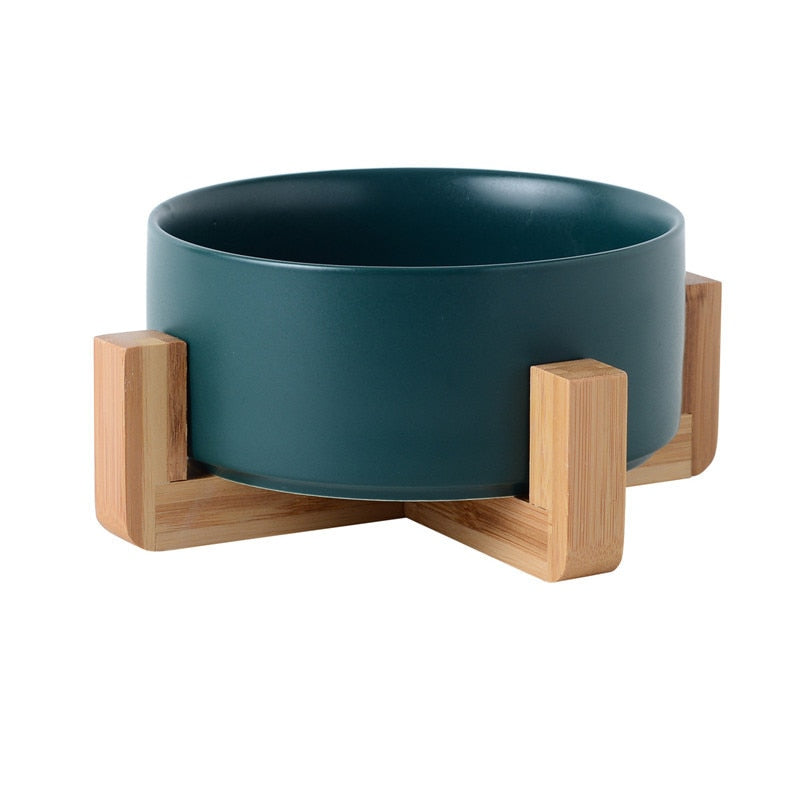 Ceramic Pet Bowl Cat Puppy Feeding Supplies Double Pet Bowls Dog Food Water Feeder Dog Accessories Durable multiple color option