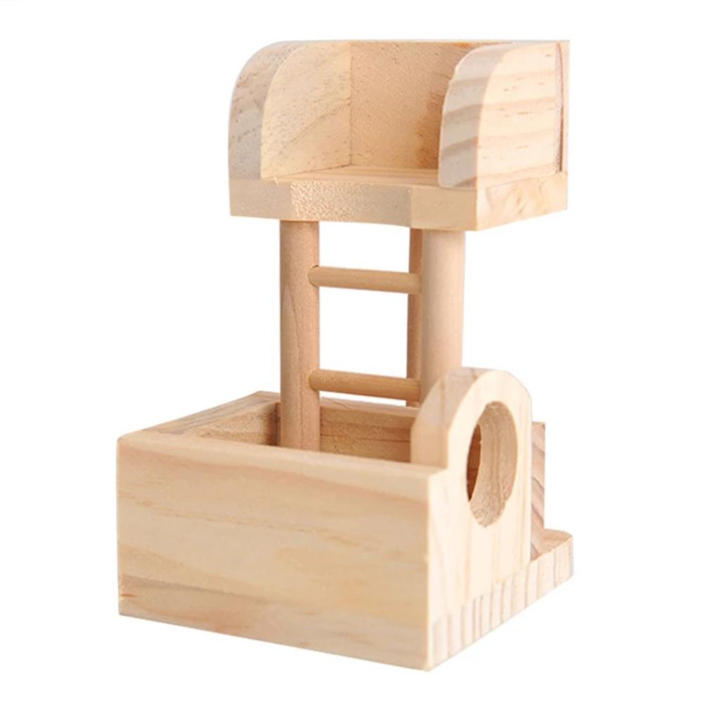 Hamster Toy Lookout Platform Anti-bite Climbing Toys Ladder Bowl Pet Supplies