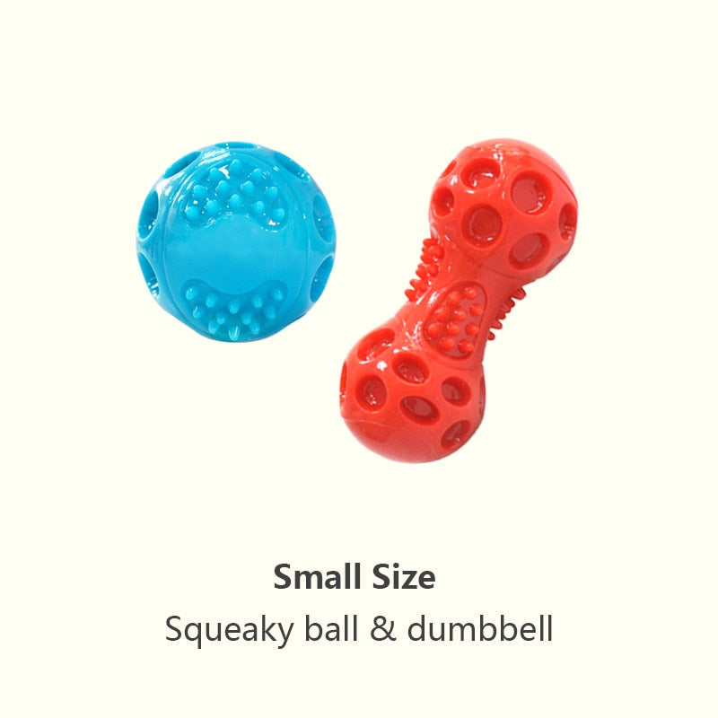 CAITEC Dog Toys Squeaking Bouncing Ball Durable Floatable Springy Pet Toys Squeaky Ball Bite Resistant for Small to Large Dogs