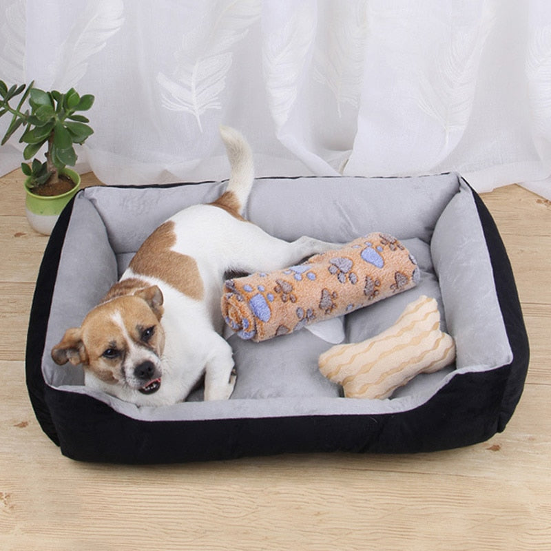 Dog Bed Mat Kennel Soft Dog Puppy Pet Supplies Nest For Small Medium Dogs Winter Warm Plush Bed House Waterproof Cloth Pet Beds