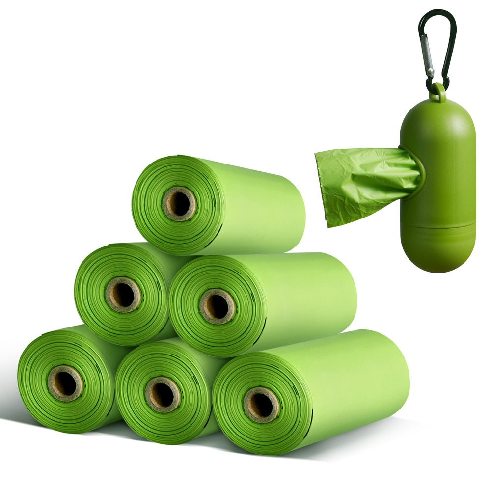 Degradable Corn Starch Pet Baby Garbage Bag Disposal Bags Portable Nappy Garbage Bag Refillable Bin Box Case Eco friendly