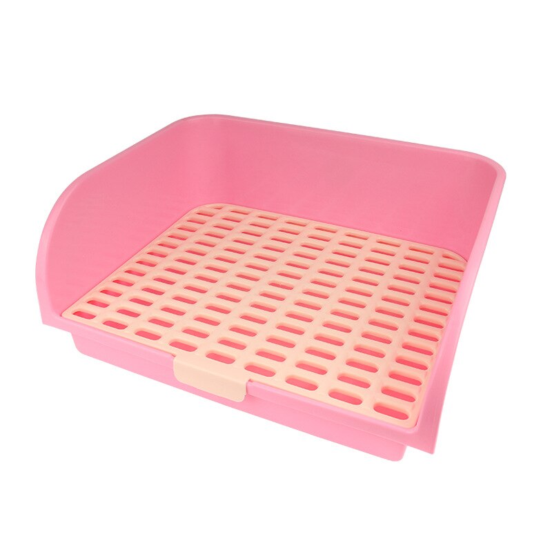 SHUANGMAO Hamster Pet Cat Rabbit Corner Toilet Litter Trays Corner Clean Indoor Pet Potty Training Tray For Small Animal Pets