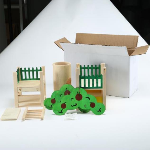 Hamster wooden luxury castle pet supplies hamster toy wooden house tunnel slide toy hamster accessories