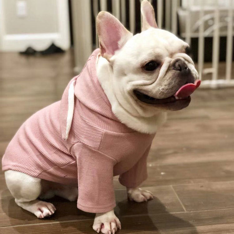 Pet Dog Clothes Cute Rabbit Ear Design For Small Dogs Coat Winter Dog Hoodies Puppy Cat Clothing For Dogs Pug French Bulldog