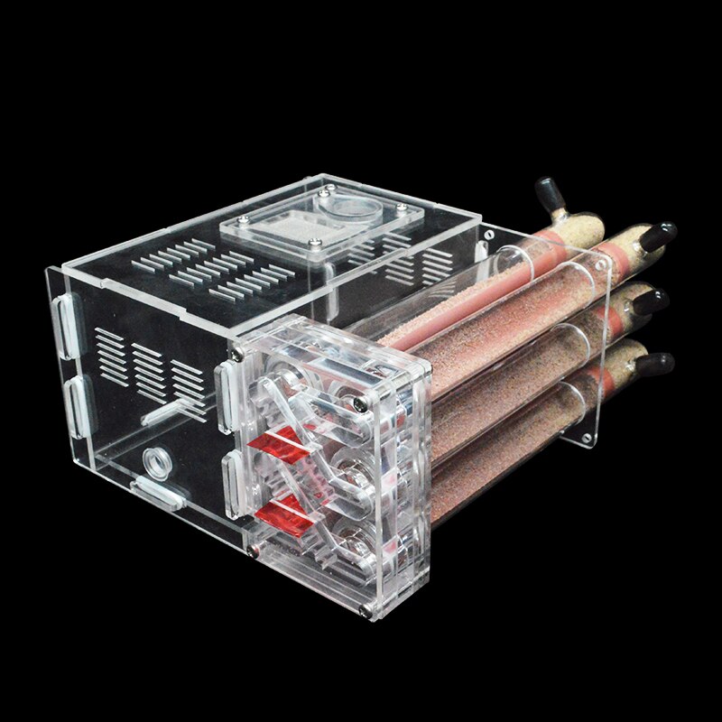 DIY ants farm house with Feeding Area Ant Nest Insect Workshop Pet Anthill with 6 Plaster Tubes 15*14.5*8.5cm