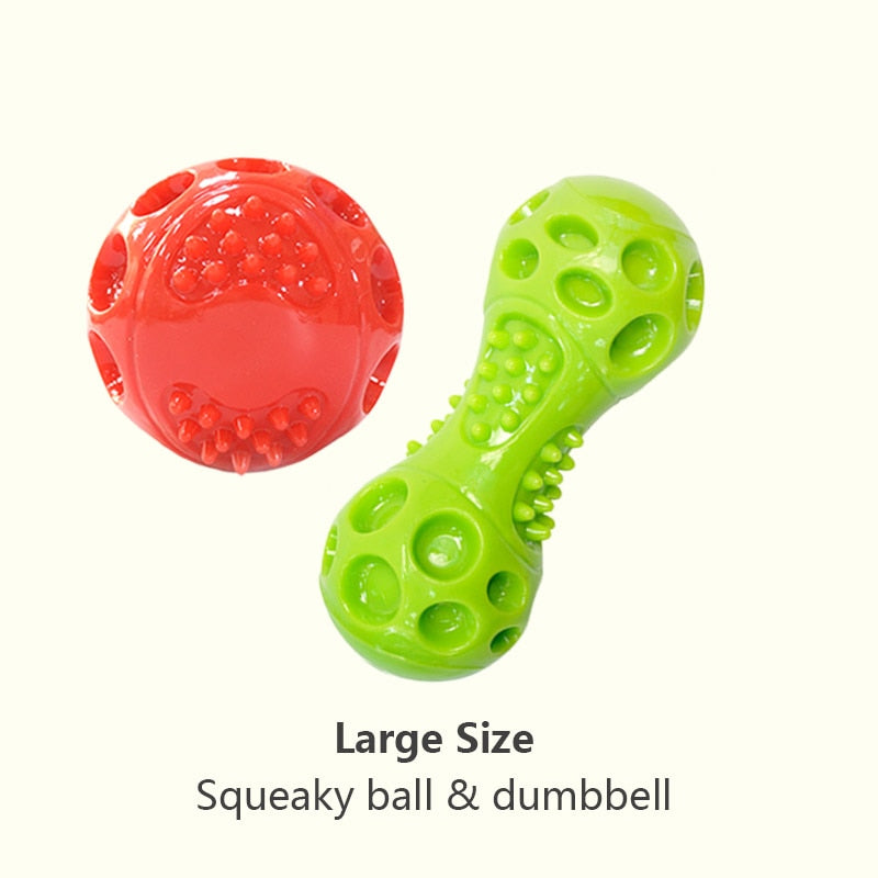 CAITEC Dog Toys Squeaking Bouncing Ball Durable Floatable Springy Pet Toys Squeaky Ball Bite Resistant for Small to Large Dogs