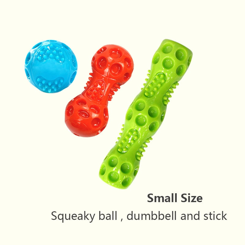 CAITEC Dog Toys Squeaking Bouncing Ball Durable Floatable Springy Pet Toys Squeaky Ball Bite Resistant for Small to Large Dogs