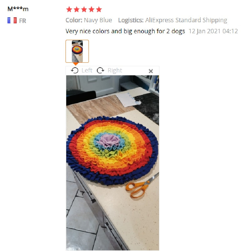 Dog Toys Increase IQ Snuffle Mat Slow Dispensing Feeder mat Pet Puzzle Puppy Training Games Feeding Food Intelligence Toy
