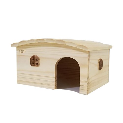 High Quality Natural Hamster Wood Shed House Small Animal Cage Accessories Chinchillas Toys