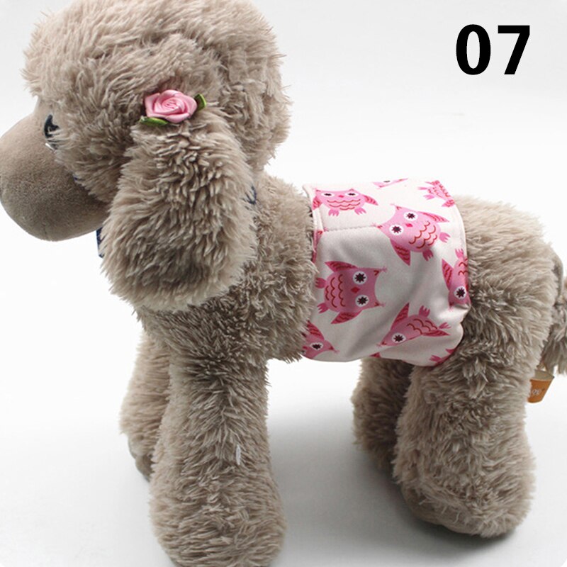 Adjustable Cartoon Animals Pet Dog Diapers Washable Males Absorbent for Dog Reusable Pet Panties Shorts Physiological Pants