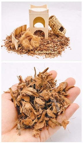 Wooden Hamster Toy Cork Grain Hamster Bedding Chipmunk Hamster Moss Hamster Cage Landscaping Supplies Small Animals Bedding