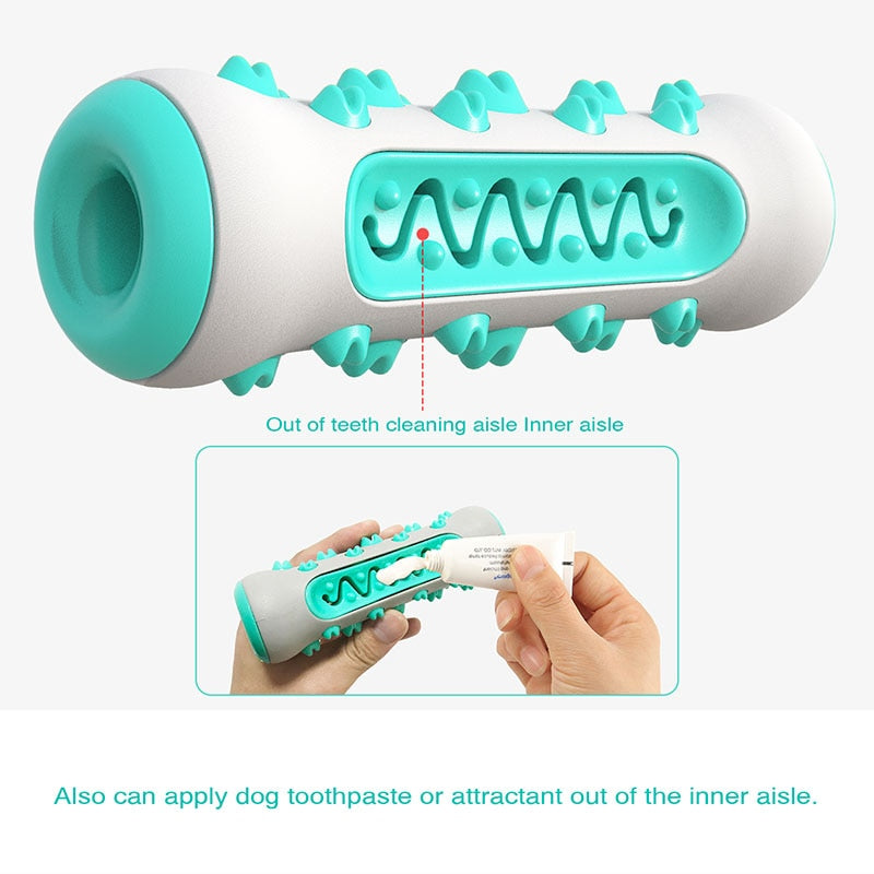 MySudui Multifunction Pet Dog Molar Bite Toy Tooth Cleaner Bone Dog Chew Cleaning Toothbrush Toys Bite Resistant Treat Dispenser