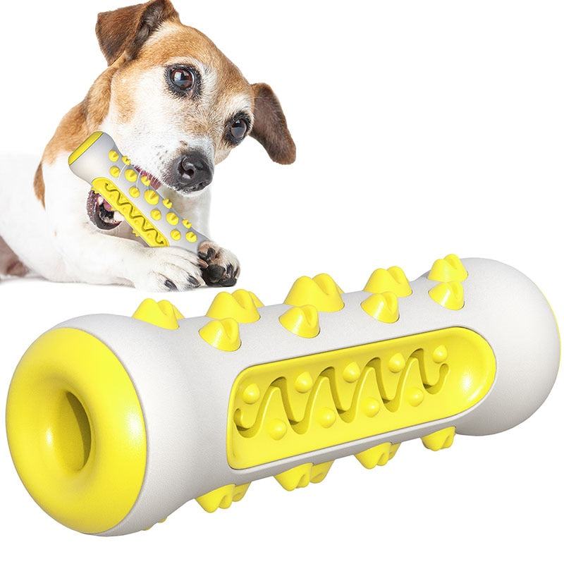 MySudui Multifunction Pet Dog Molar Bite Toy Tooth Cleaner Bone Dog Chew Cleaning Toothbrush Toys Bite Resistant Treat Dispenser