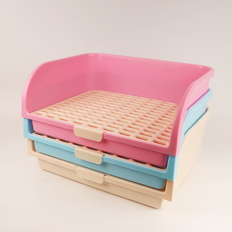 SHUANGMAO Hamster Pet Cat Rabbit Corner Toilet Litter Trays Corner Clean Indoor Pet Potty Training Tray For Small Animal Pets