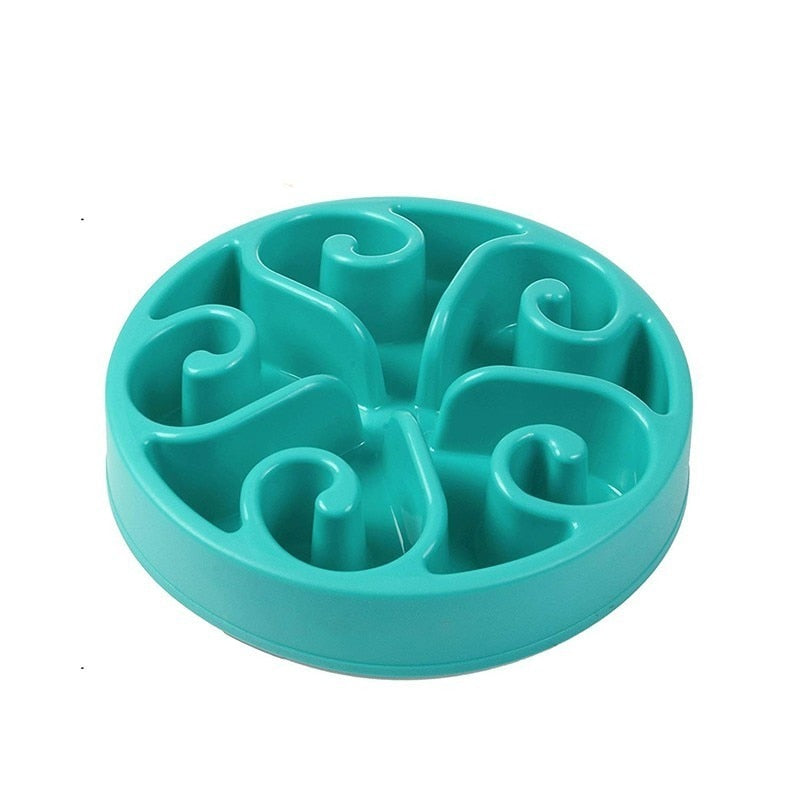 Benepaw Nontoxic Fun Slow Feeder Dog Bowl Food Nonslip Pet Eat Slow Feeding Bowl Maze Interactive For Large Medium Small Dogs
