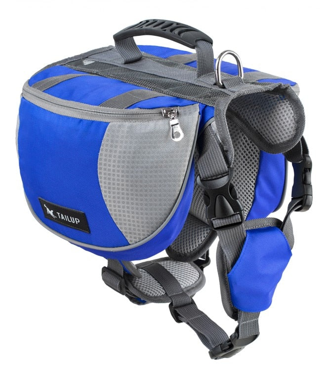 TAILUP luxury Pet Outdoor Backpack Large Dog Adjustable Saddle Bag Harness Carrier For Traveling Hiking Camping