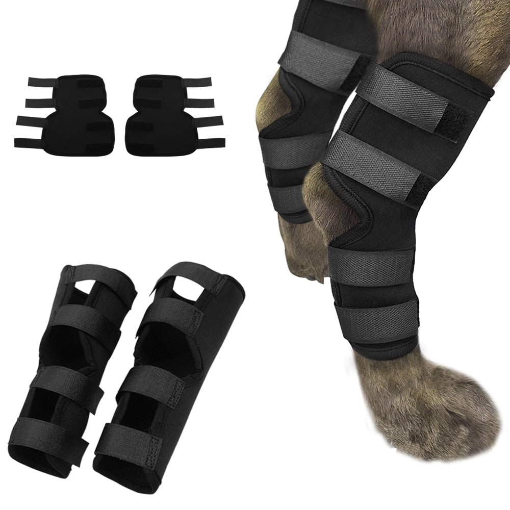 Dog Recovery Sleeve Knee Pad Large Dog Support Ankle Brace Breathable Hind Leg Hock Joint Wrap Injury Recover Dog Legs Protector