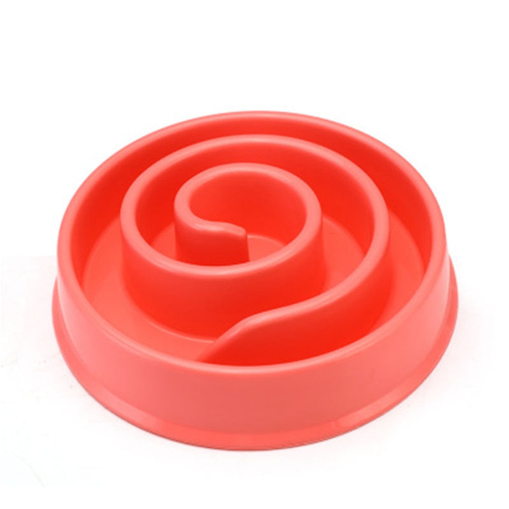 Pet Anti Choke Feeding Food Bowls Puppy Slow Down Eating Feeder Dish Bowel Prevent Obesity Dogs Supplies Strict Control