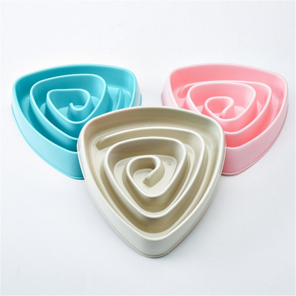 Pet Anti Choke Feeding Food Bowls Puppy Slow Down Eating Feeder Dish Bowel Prevent Obesity Dogs Supplies Strict Control