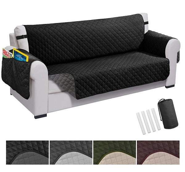 Waterproof Quilted Sofa Couch Cover Pet Dog Kids Mat Stretch Elastic Sofa Cover Furniture Protector Machine Washable