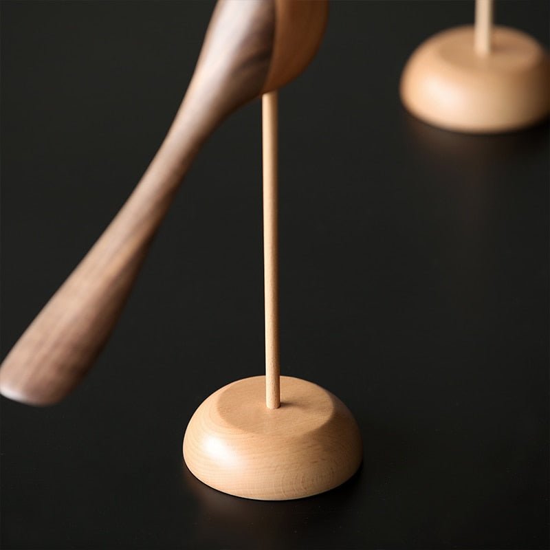 Danish wood ornaments jewelry carving wooden play Home Furnishing Nordic style puppet Home Furnishing features wood bird