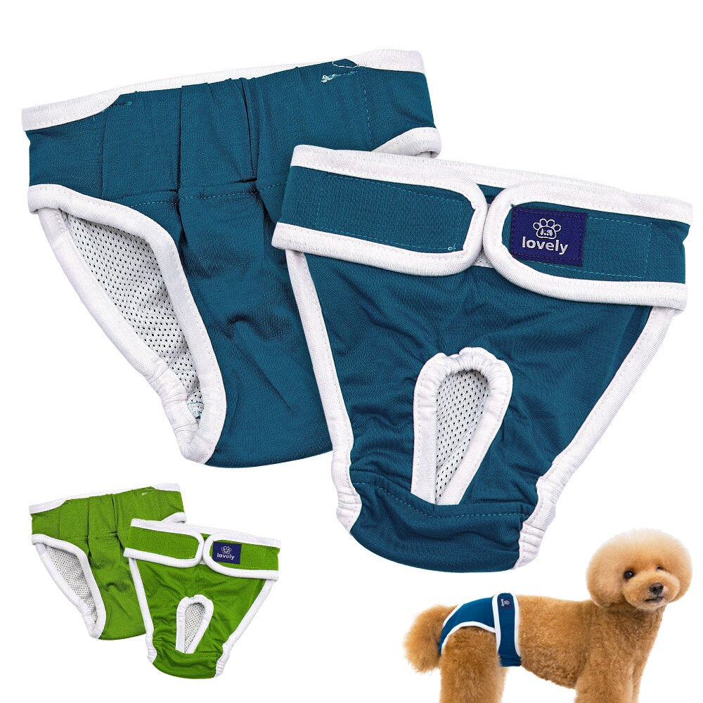 Dog Diapers Physiological Pant Washable Doggie Diapers for Female Dog Shorts Soft Girl Dogs Pants Pet Underwear Sanitary Panties
