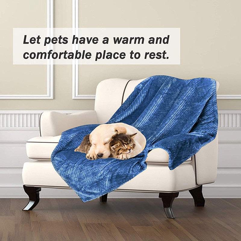 Benepaw All-season Fluffy Dog Blanket Comfortable Puppy Throw Pet Blanket For Small Medium Large Dogs Cats Mat Machine Washable