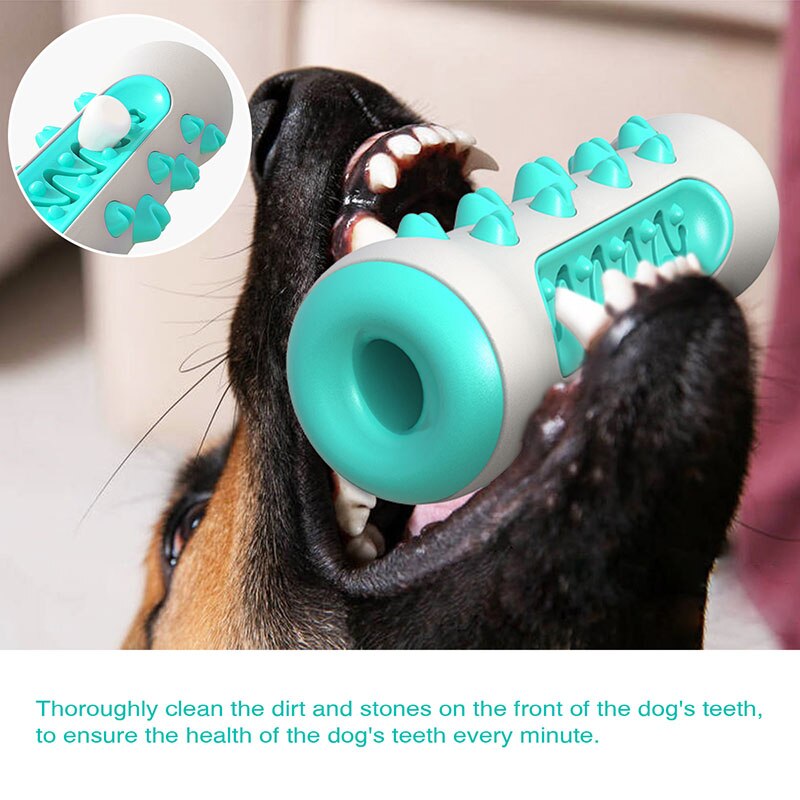 MySudui Multifunction Pet Dog Molar Bite Toy Tooth Cleaner Bone Dog Chew Cleaning Toothbrush Toys Bite Resistant Treat Dispenser