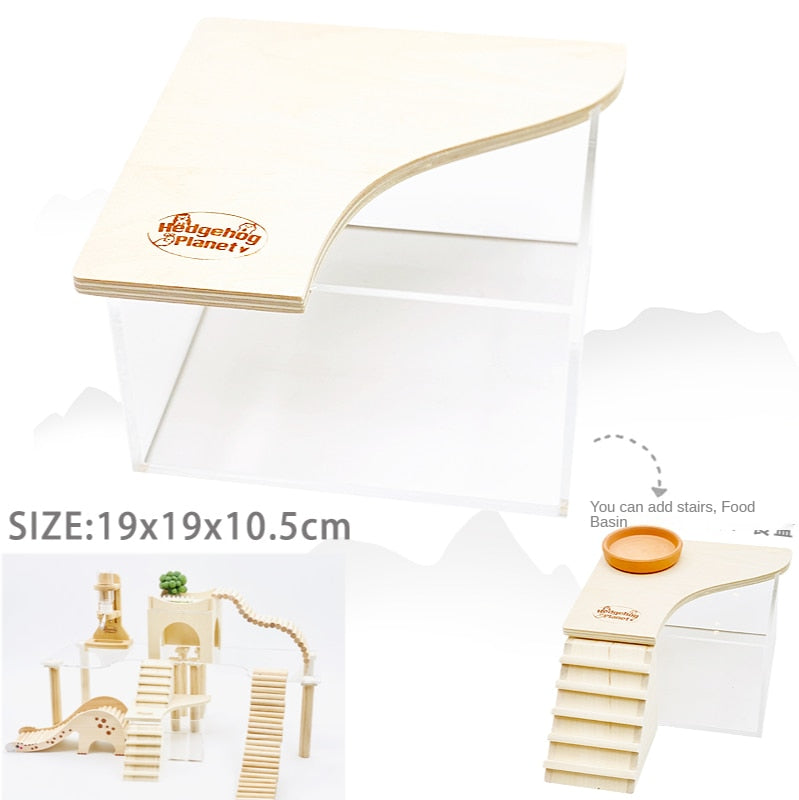 Wooden Hamster Toy Cork Grain Hamster Bedding Chipmunk Hamster Moss Hamster Cage Landscaping Supplies Small Animals Bedding