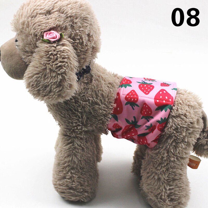 Adjustable Cartoon Animals Pet Dog Diapers Washable Males Absorbent for Dog Reusable Pet Panties Shorts Physiological Pants