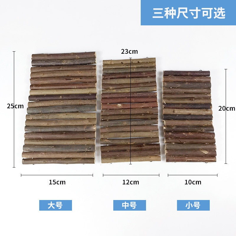 Small Pet Molar Willow Branch Rabbit Accessories Hamster Molar Supplies My Neighbor Totoro Climbing Ladder Fence Arch Bridge Toy
