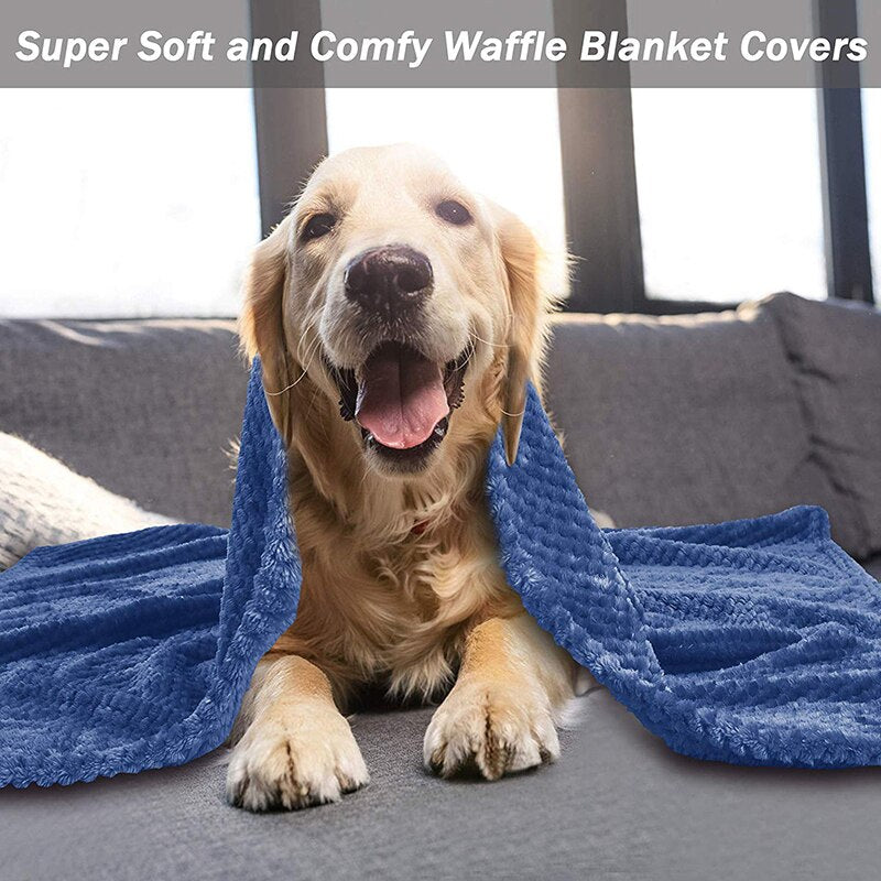 Benepaw All-season Fluffy Dog Blanket Comfortable Puppy Throw Pet Blanket For Small Medium Large Dogs Cats Mat Machine Washable