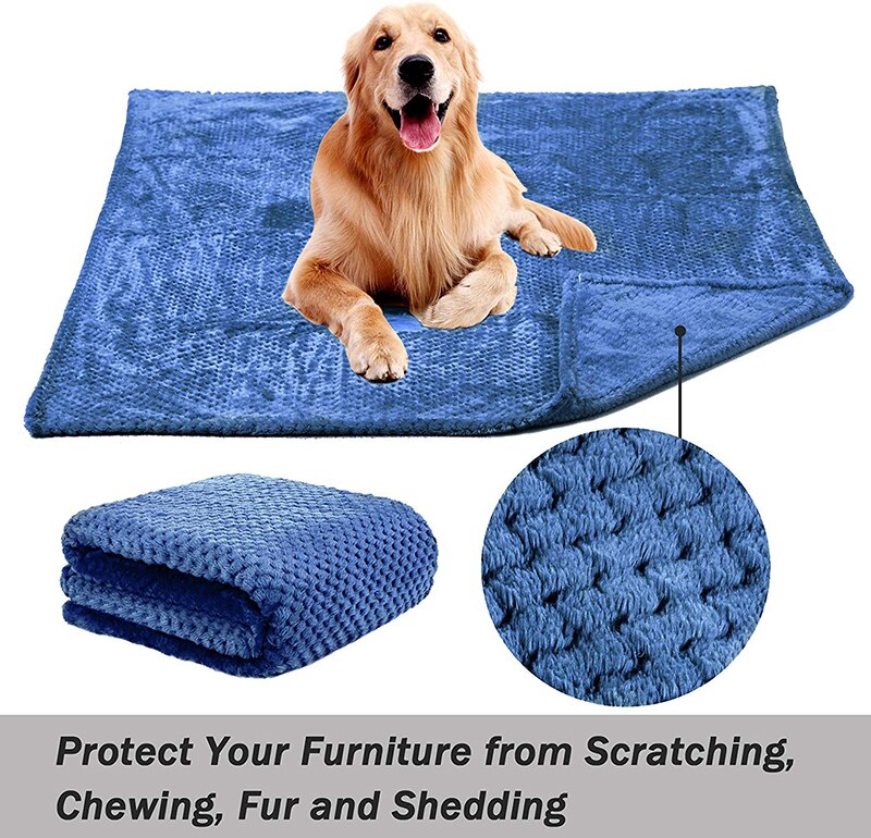 Benepaw All-season Fluffy Dog Blanket Comfortable Puppy Throw Pet Blanket For Small Medium Large Dogs Cats Mat Machine Washable