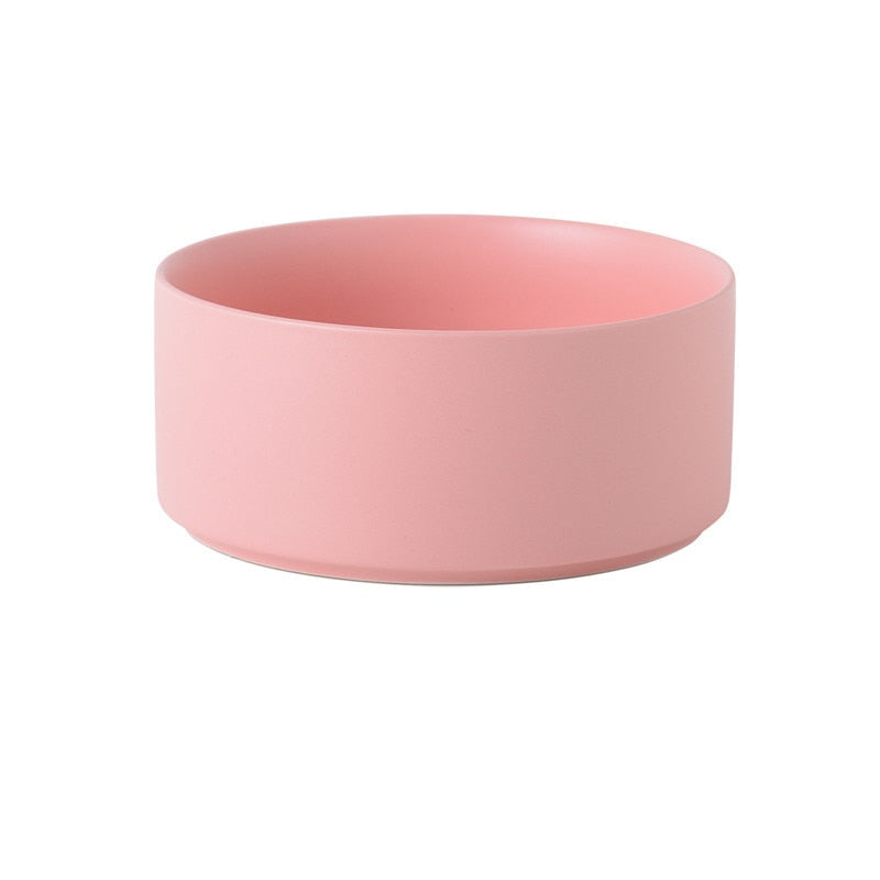Ceramic Pet Bowl Cat Puppy Feeding Supplies Double Pet Bowls Dog Food Water Feeder Dog Accessories Durable multiple color option