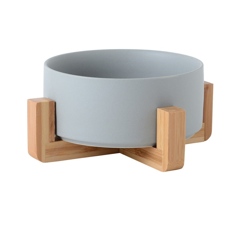 Ceramic Pet Bowl Cat Puppy Feeding Supplies Double Pet Bowls Dog Food Water Feeder Dog Accessories Durable multiple color option