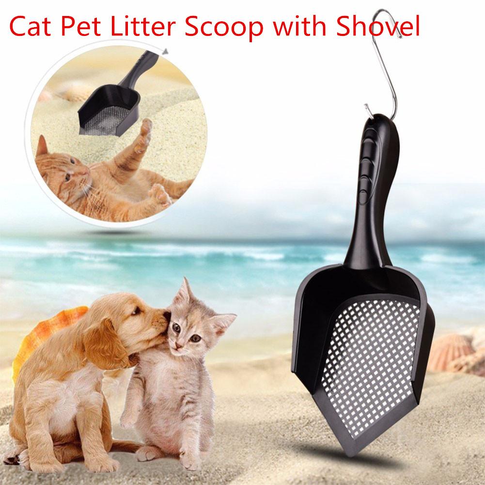 Cat Litter Scoop PVC Portable Plastic Durable Pet Poo Shovel Practical Pets Poo Scooper Cat Sand Cleaning Products for Cats