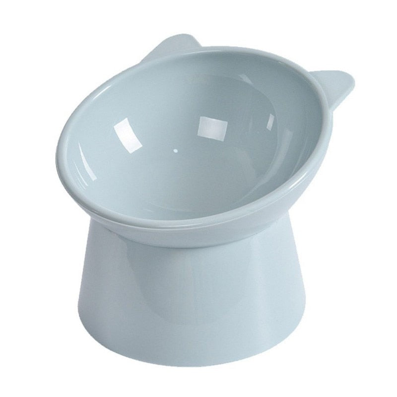 45°Neck Protector Cat Bowl High Foot Dog Bowl Cat Food Water Bowl PP Material Anti-overturning Binaural Pet Feeding Feeder Bowl