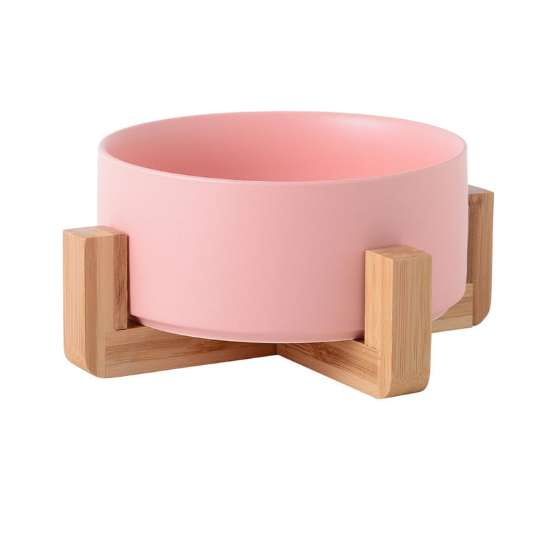 Ceramic Pet Bowl Cat Puppy Feeding Supplies Double Pet Bowls Dog Food Water Feeder Dog Accessories Durable multiple color option