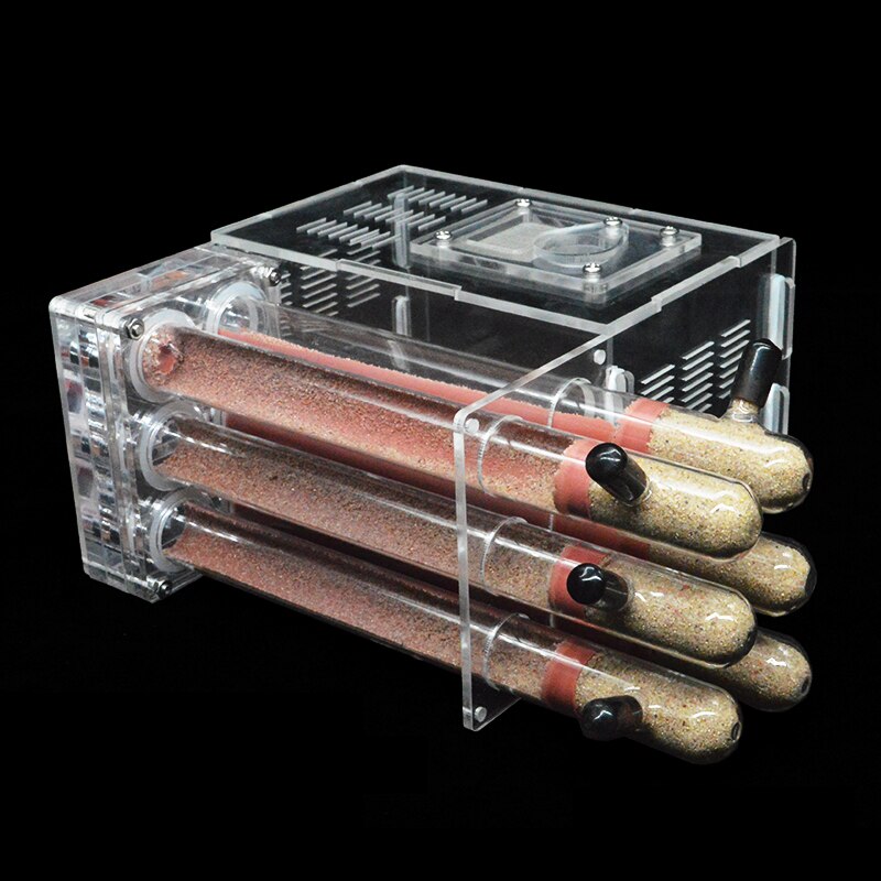 DIY ants farm house with Feeding Area Ant Nest Insect Workshop Pet Anthill with 6 Plaster Tubes 15*14.5*8.5cm