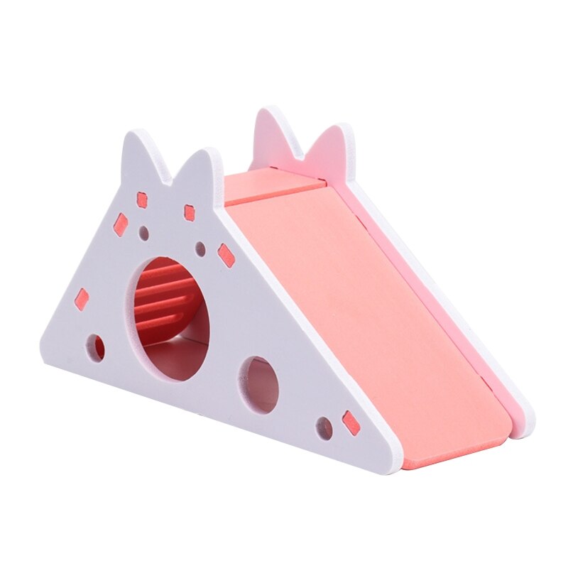 Lovely Rat House Cage Wooden Hamster Ladder Pet Small Animal Rabbit Hideout Exercise Toy