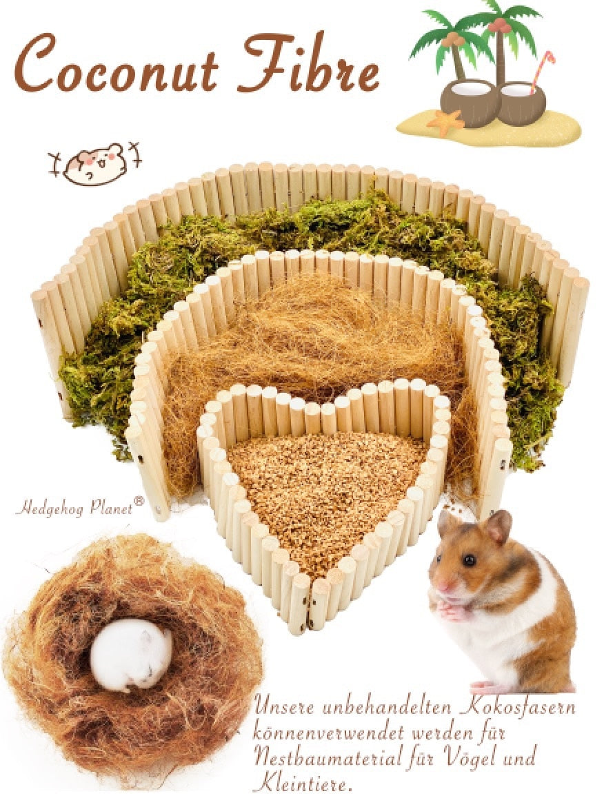 Wooden Hamster Toy Cork Grain Hamster Bedding Chipmunk Hamster Moss Hamster Cage Landscaping Supplies Small Animals Bedding