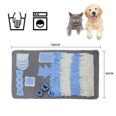 Dog Toys Increase IQ Snuffle Mat Slow Dispensing Feeder mat Pet Puzzle Puppy Training Games Feeding Food Intelligence Toy